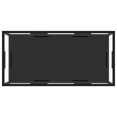 thumbnail image 2 of vidaXL Table Basse Transparent et Noir 100x50x35 cm Verre Trempé, 2 of 4