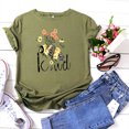 thumbnail image 2 of T-Shirts à Manches Courtes pour Femmes T-Shirts Décontractés pour Femmes à Imprimé Graphique Floral T-Shirt à Manches Courtes pour Enseignante Hauts T-Shirts pour Femmes Décontractés, 2 of 7