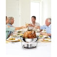 thumbnail image 2 of BeesClover Plat Anti-Frottement pour Buffet, Ensemble de 5 Qt de Plats Ronds Anti-Frottement pour Buffet avec Porte-Couvercle, Réchauds et Réchauds Alimentaires en Acier Inoxydable avec Cuillère et Pinces pour Fêtes, Mariages, 2 of 8