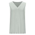 thumbnail image 4 of Timegard Womens Tank Tops V Neck Solid Color Fitting Comfy Sleeveless Top Summer Casual Basic Tee Shirts, 4 of 7
