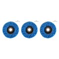 thumbnail image 3 of QualitChoice Sanding Wheel Polishing Paint Rust Grinding Inner Hole Tools for Angle Grinder Wood Metal Buffing Car Accessories #100 blue 3Set, 3 of 6
