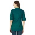 thumbnail image 4 of Robe Haut Boho Unie Tenue Décontractée Tunique Vêtements pour Femmes Coton Robe d'Été, 4 of 4