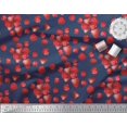 thumbnail image 2 of Soimoi Rayon Fabric Raspberry,Strawberry & Cherry Fruits Printed Fabric 1 Yard 56 Inch Wide, 2 of 3