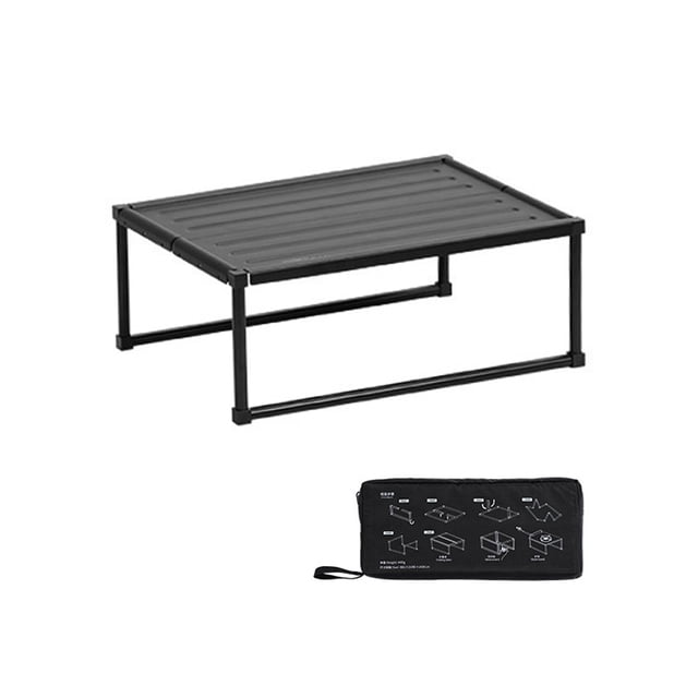 sundick Portable Camping Aluminum Alloy Table Multifunctional Outdoor Folding Picnic Fishing Barbecue Mini Table