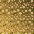 thumbnail image 1 of Ahgly Company Tapis d'Intérieur Lavable en Machine Carré Jaune Transitionnel, 5 Pieds Carré, 1 of 7