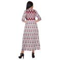 thumbnail image 4 of Moomaya Robe Kurti d'Été à Manches Courtes Imprimée, Tunique Ligne A pour Femmes, 4 of 5