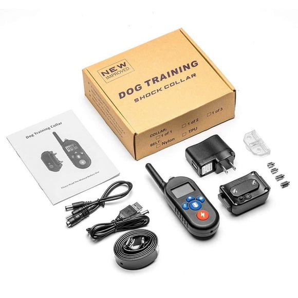 Waterproof Rechargeable Dog Training Collar with 3 Safety Correction Remote Training Modes-Static Vibrating Beep