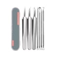 thumbnail image 1 of Hearth & Gear Grade Blackhead Extraction Tool Kit Blackhead Remover Tool Extractor Removal Kit For Popping 7/5 Pcs Set Removing For Nose Face Tools Shaving Brush Structure Gel Eyelid Wipes Nail Clean, 1 of 4