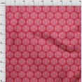 thumbnail image 3 of oneOone Viscose Chiffon Fabric Floral Block Printed Fabric 1 Yard 42 Inch Wide, 3 of 4