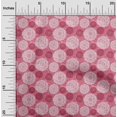thumbnail image 1 of oneOone Georgette Viscose Fabric Circle Block Print Sewing Fabric BTY 42 Inch Wide, 1 of 4