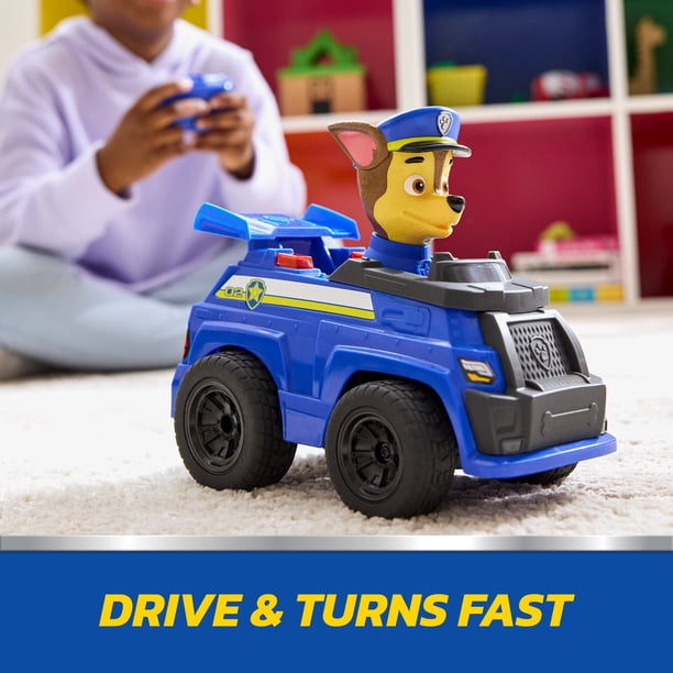 Voiture RC Chase Pat Patrouille – Véhicule Télécommandé 2.4GHz Avec Effets Lumineux Et Figurine – Dès 3 Ans