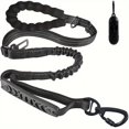 thumbnail image 1 of CNKOO Heavy Duty Bungee Dog Leash with 2 Padded Handles  6ft/4ft Rope  Reflective Threads for Medium & Large Dogs  4-in-1 Training Leash with Car Seat Belt, 1 of 7