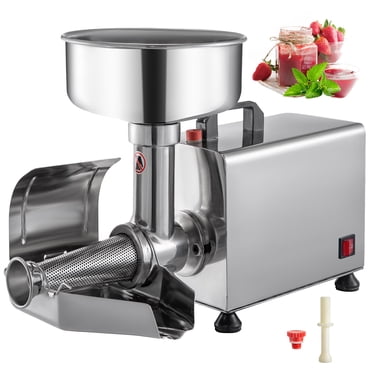 VEVOR 110V Electric Tomato Strainer 450W ommercial Grade Tomato Milling Machine Stainless Steel Tomato Press And Strainer 90-160 Kg/H Pure Copper Motor Food Strainer and Sauce Maker