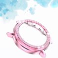 thumbnail image 2 of KAKOWELY PC Watch Protective Case Rhinestone Watch Frame Shell Accessories Compatible with Fossil Gen 5 The Carlyle HR Pink,1.73"X1.73"X0.39", 2 of 4