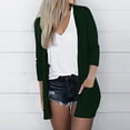 thumbnail image 2 of AherBiu Womens Cardigan Tops Long Sleeve Open Front Mid-Long Outwear with Pockets Spring Clothes, 2 of 6