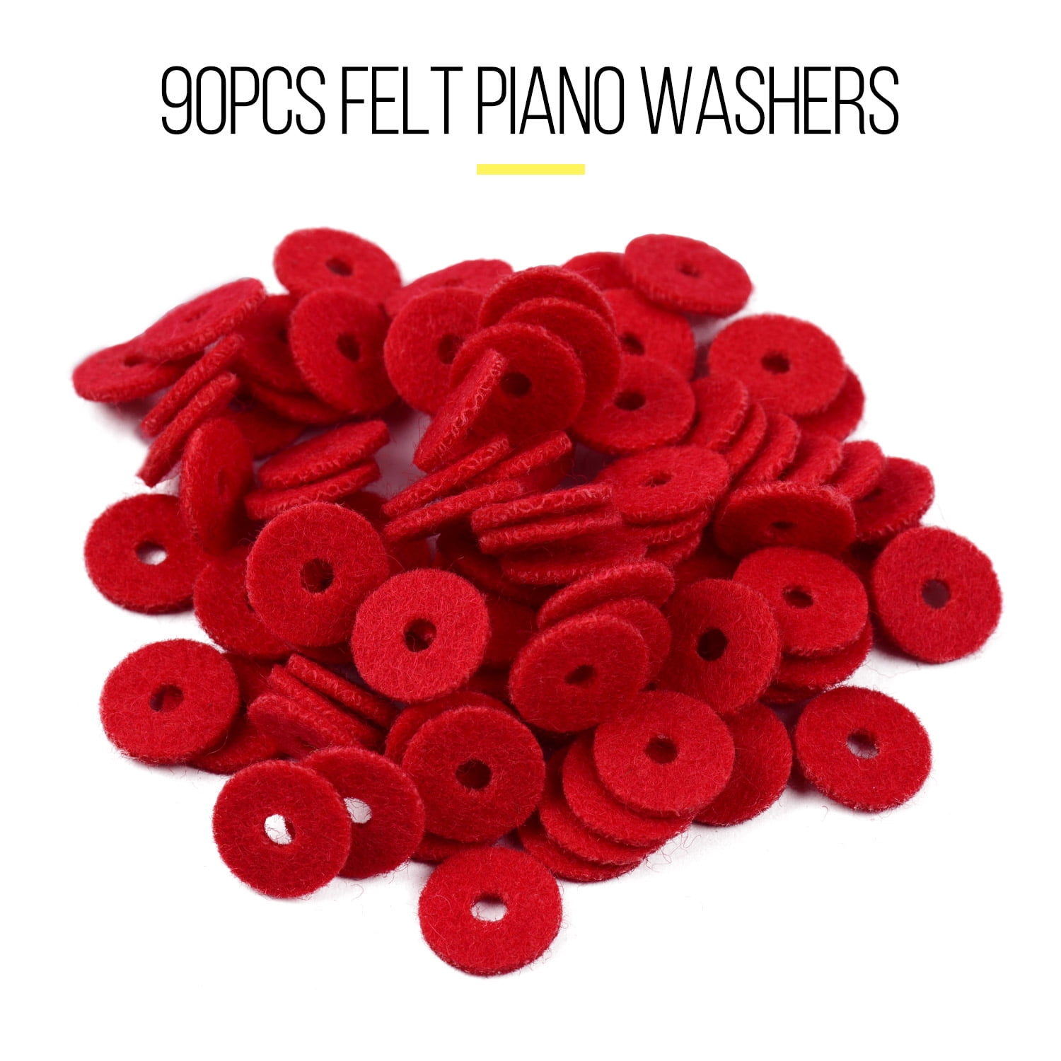 90pcs Felt Piano Washers Pads for Piano Tuning Accessories