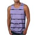 thumbnail image 1 of LSLJS Débardeurs à Rayures 3D pour Hommes Sans Manches Col Rond T-Shirt de Plage Débardeurs Musclés, 1 of 4
