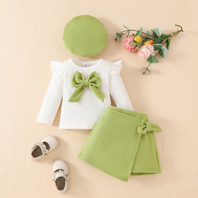 RXIRUCGD Hauts à Manches Longues et Col Rond pour Enfants Hommes et Femmes (Vert, Taille : 120)