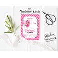 thumbnail image 3 of Darling Souvenir Pink Birthday Invitation Card Printable Fill or Write In Blank Invites Party Supplies Pack Of 28 5 x 7 Inches, 3 of 5