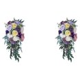 thumbnail image 2 of Maytalsory Wide Application Artificial Flower Realistic Appearance Low Maintenance Vintage purple 2Set, 2 of 6