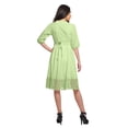 thumbnail image 3 of Moomaya Robe Midi Décontractée Unie pour Femmes à Manches Courtes Tenue d'Été Vêtements, 3 of 6