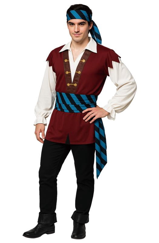 Pirate Captain Halloween Costume, Adult Men M, by Way to Celebrate
