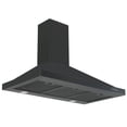 thumbnail image 1 of Ancona Hotte de Cuisinière Pyramidale Murale Convertible 36” 450 CFM en Acier Inoxydable Noir, 1 of 6