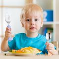 thumbnail image 4 of Toddler Utensils Kids Spoon and Fork Set，Cute Giraffe Child Flatware, 4 of 5