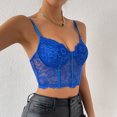 thumbnail image 4 of Birdeem Débardeurs Sans Manches Aguichant en Dentelle Transparente pour Femmes, Camisoles, Bretelles Fines, Gaines, 4 of 7