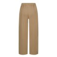 thumbnail image 4 of Yuyuzo Womens Ribbed Knit Pants Wide Leg Casual Loose Drawstring High Waisted Solid Trousers with Pocket, 4 of 6