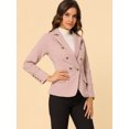 thumbnail image 4 of INSPIRE CHIC Veste en Denim Décontractée pour Femme à Revers, Manches Longues, avec Poches, 4 of 6