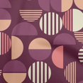 thumbnail image 1 of oneOone Polyester Spandex Wine Fabric Geometric Sewing Material Print Fabric By The Yard 56 Inch Wide, 1 of 4