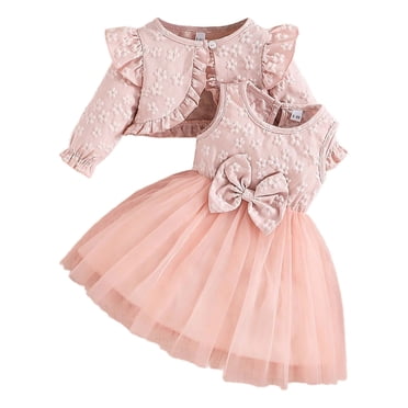 Zecgelong Ensemble de Tenues pour Filles Automne Robe pour Tout-Petits avec Cape Haut et Robe pour Bébés Filles de 6 Mois à 3 Ans Tenue Décontractée Tenue d'Automne Ensembles d'Été pour Filles