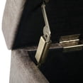 thumbnail image 2 of Franklin Storage Ottoman Bench in Distressed Grey Taupe Faux Air Leather, 2 of 8