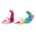 thumbnail image 5 of Clearance Sale! Cat Interactive Toys Kittens Mouse Toys with Colorful Feather Tails, 5 of 5