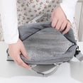 thumbnail image 4 of Transemion Fashionable Cooler Bags Stay Trendy While Keeping Food Cool And Fresh Polyester Portable With Should Strap gray 1Set, 4 of 6