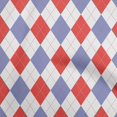 thumbnail image 1 of oneOone Cotton Silk Red Fabric Check Argyle Craft Projects Decor Fabric Printed By The Yard 42 Inch Wide, 1 of 4