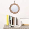 thumbnail image 3 of Frame Woven Mirror Rattan Mirror for Bedroom Living Room Ornament, 3 of 8