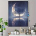 thumbnail image 4 of Mystical Moonlit Forest Canvas Wall Art 15.75x11.81 Inches, 4 of 8
