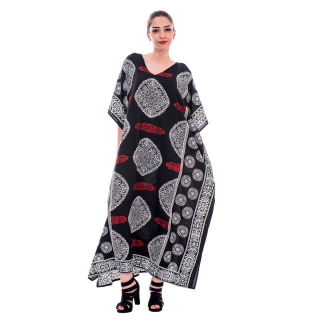 Caftans Longs pour Femmes Grande Taille Robe Caftan Robe de Soirée Fête Été Plage Robe d'Été Manches Kimono Longues Robes Décontractées en Ligne