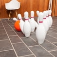 thumbnail image 2 of Champion Sports PB3 3 lbs Plastic Rubberized Bowling Ball, Orange, 2 of 6