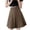 Khaki, variant on Satin Mini Skirt Bed Skirt for Adjustable Bed Womens Men's Winter Women's Fashion High Waisted Mid Length Solid Color Pleated Half Brown XXXL