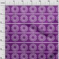 thumbnail image 2 of oneOone Georgette Viscose Fabric Stripe & Mandala Block Print Fabric BTY 42 Inch Wide, 2 of 4