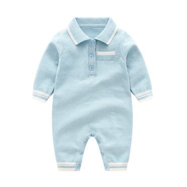 Chandail Tricoté pour Bébés Filles Garçons Patchwork Printemps Hiver Manches Longues Combinaison Taille : 0-6 Mois