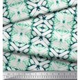 thumbnail image 3 of Soimoi Green Cotton Poplin Fabric Geometric Tie-Dye Decor Fabric Printed Yard 42 Inch Wide, 3 of 4