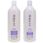 Matrix Biolage Hydrasource Shampoo 33.8 oz & Biolage Hydrasource Detangling Solution 33.8 oz Combo Pack