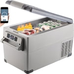 VEVOR 37 Quart(35L) Réfrigérateur portable de voiture électrique congélateur anti-Shake voiture réfrigérateur compact RV Réfrigérateur 12/24V DC & 110-240V AC Bateau de camion de voiture Mini Congélateur électrique