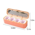 thumbnail image 3 of YHDSYY Big Sale! 4 Grids Seasoning Box Spice Jar Kitchen Organizer And Storage Spice Jars Clean Combination Seasoning Box Pepper Shakers Container Spice Container Set Clearance Sales Today Deals Prime, 3 of 6