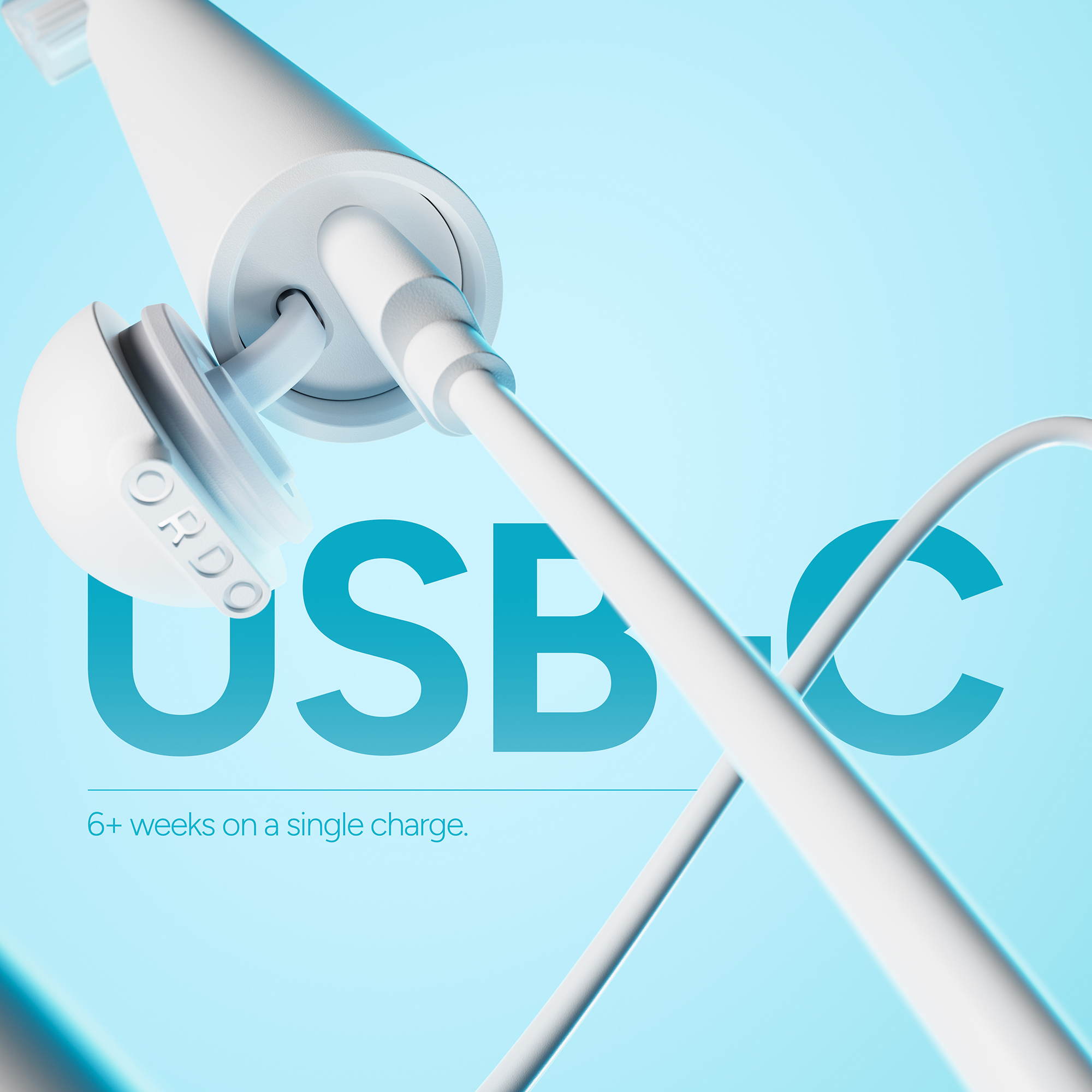 ORDO Sonic Edge Rechargeable Toothbrush - Snow
