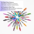 thumbnail image 2 of Sharpie Glam Pop Permanent Markers, Fine Point, Assorted Colours, 24 Count, 2 of 7
